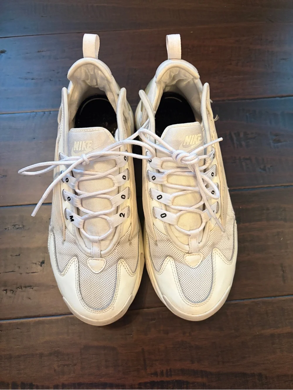 Nike White/Sail Zoom 2K Runner Sneakers athletic activewear sporty shoes neutral